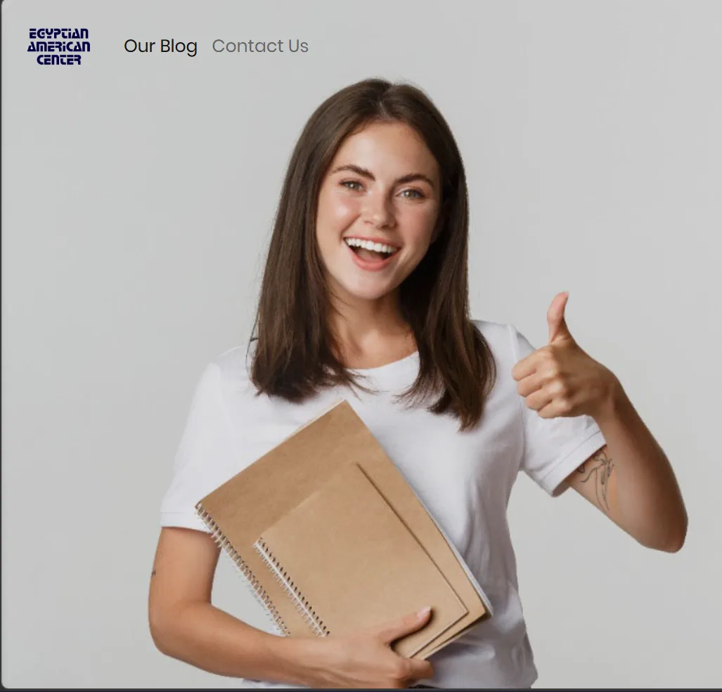 Student using an online learning platform