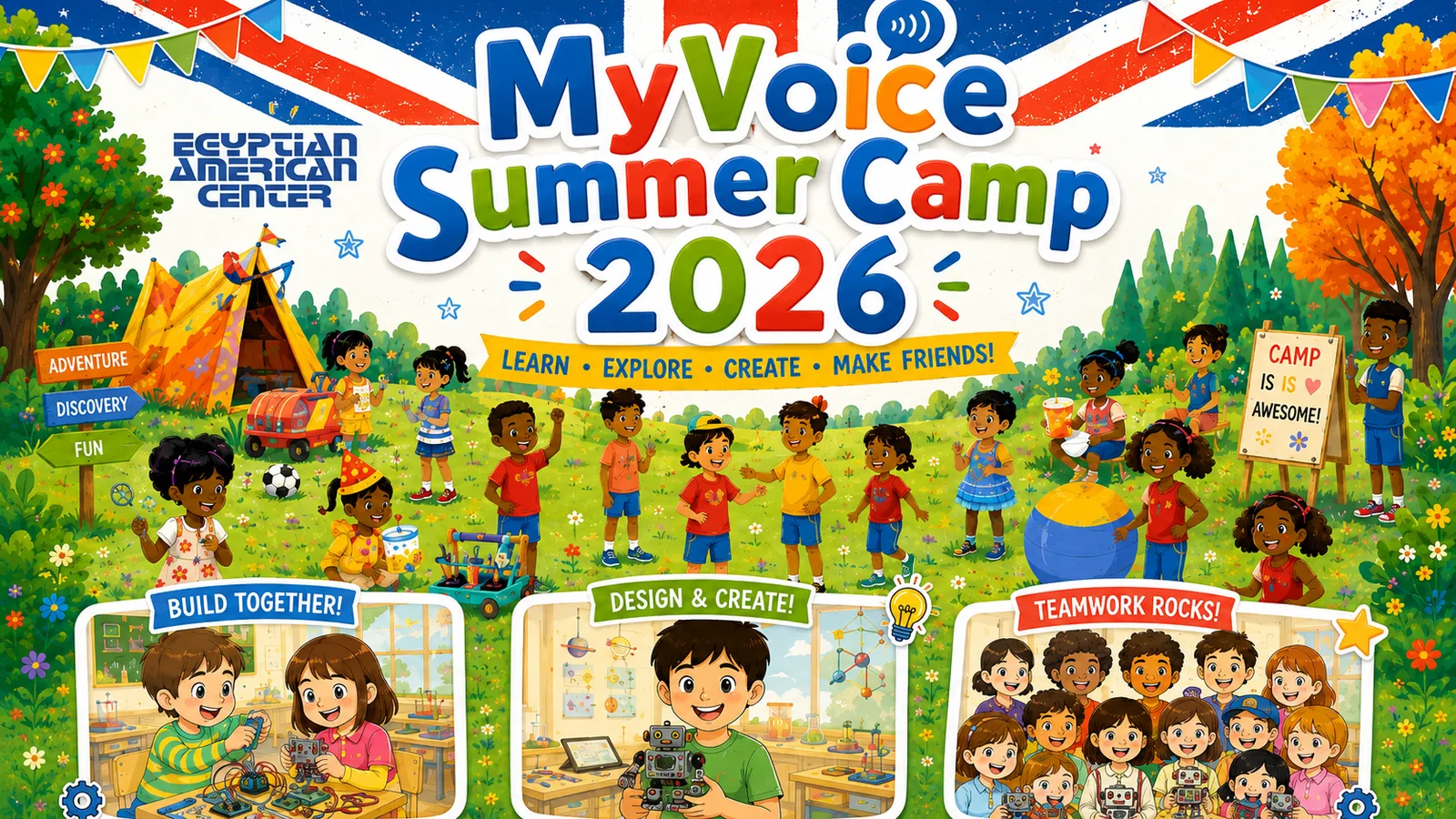 MyVoice Summer Camp 2026 horizontal program visual
